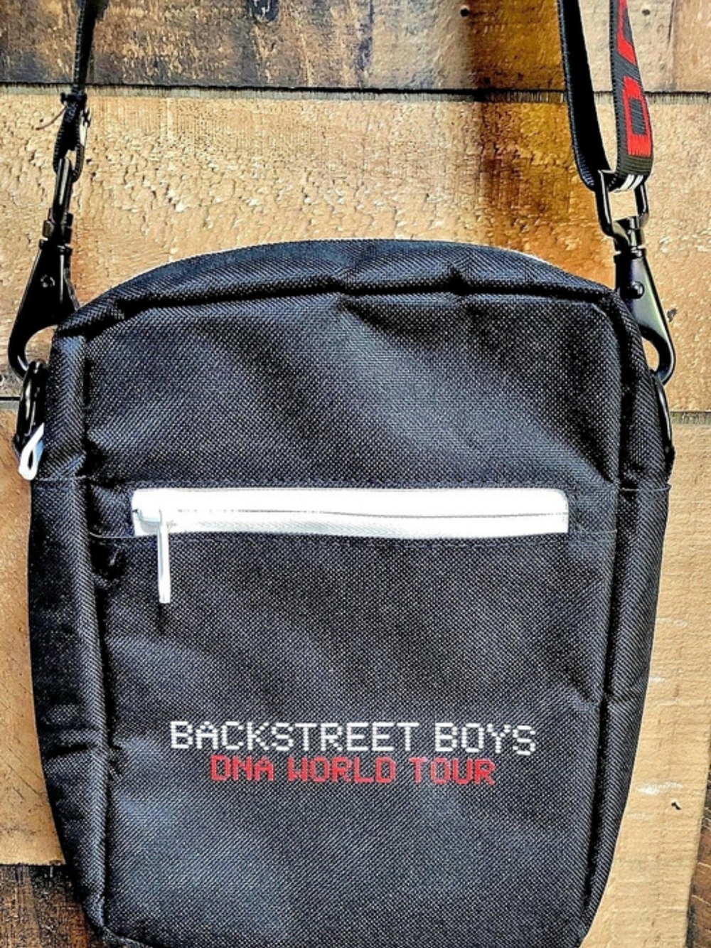 Backstreet Boys DNA World Tour Crossbody Side Bag Black & Red